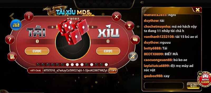 Giao diện tải app tài xỉu md5 không thua kém về đẹp mắt